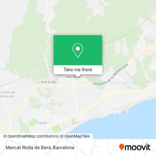 Mercat Roda de Berà map