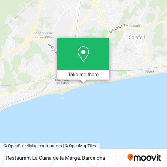 Restaurant La Cuina de la Marga map