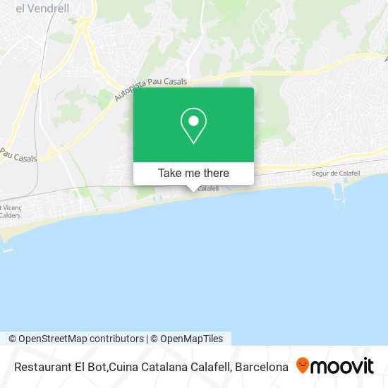 Restaurant El Bot,Cuina Catalana Calafell map