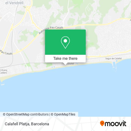 mapa Calafell Platja