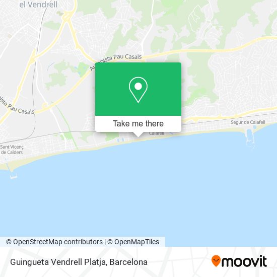 Guingueta Vendrell Platja map