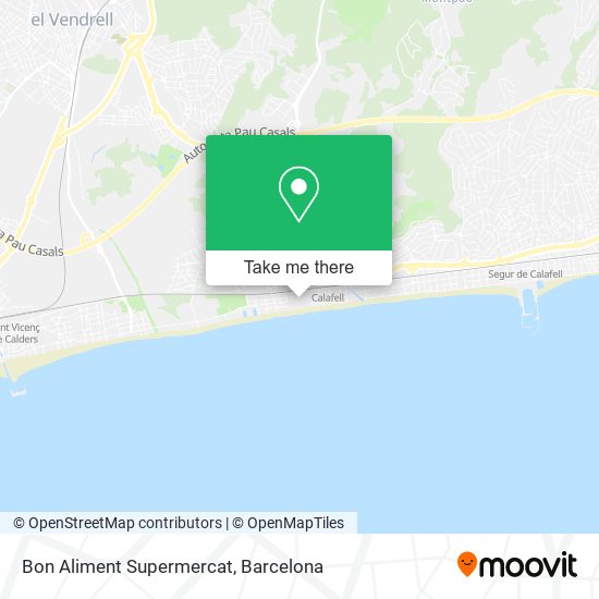 Bon Aliment Supermercat map