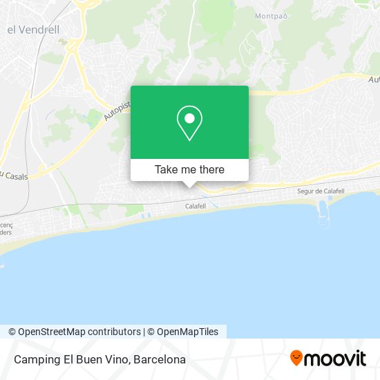 Camping El Buen Vino map