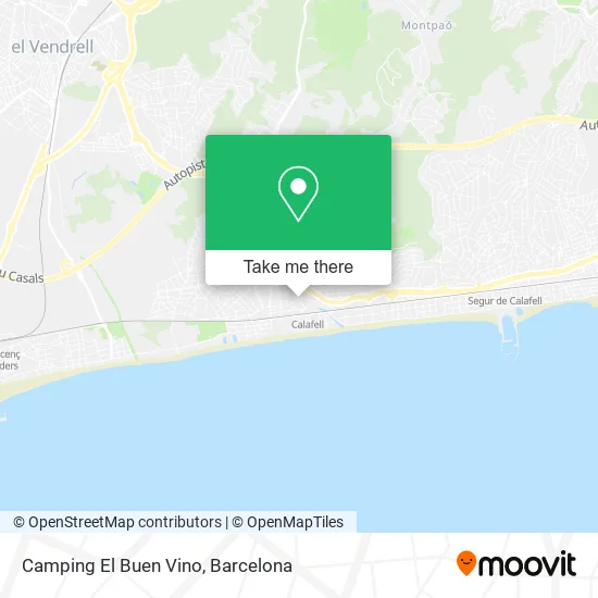 Camping El Buen Vino map