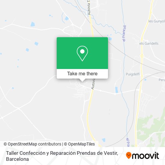 Taller Confección y Reparación Prendas de Vestir map
