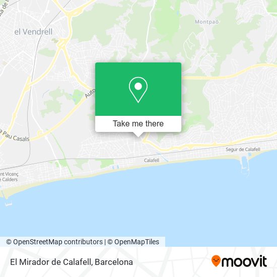 El Mirador de Calafell map