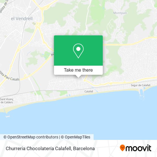 Churreria Chocolatería Calafell map