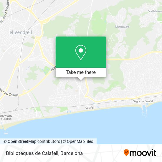Biblioteques de Calafell map