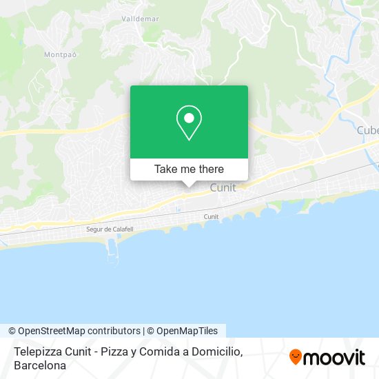 Telepizza Cunit - Pizza y Comida a Domicilio map