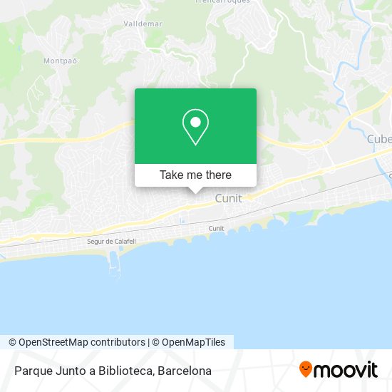 Parque Junto a Biblioteca map