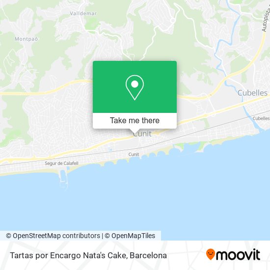 Tartas por Encargo Nata's Cake map