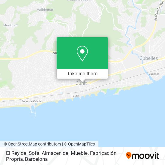 El Rey del Sofa. Almacen del Mueble. Fabricación Propria map