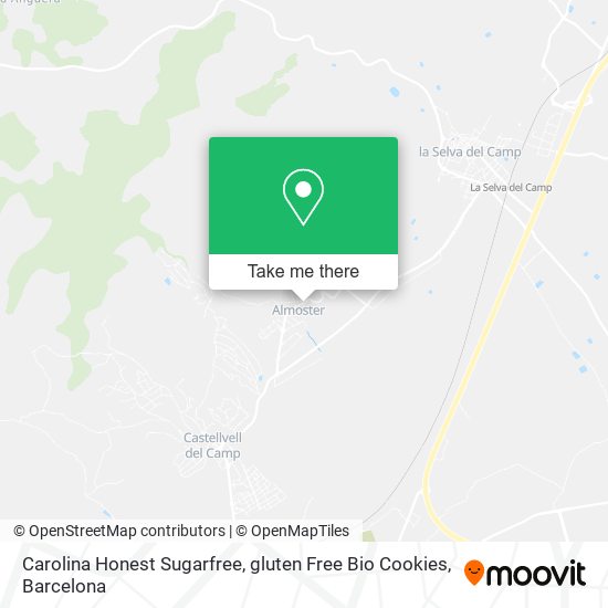 Carolina Honest Sugarfree, gluten Free Bio Cookies map