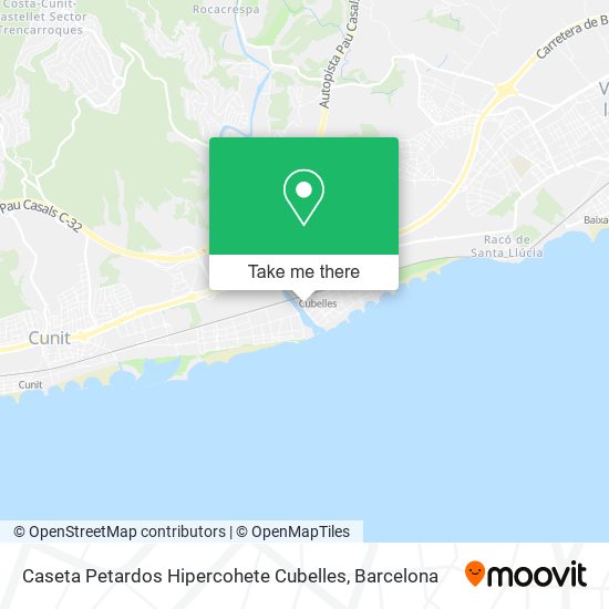 Caseta Petardos Hipercohete Cubelles map