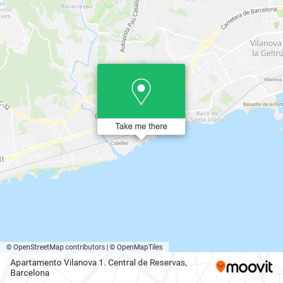 Apartamento Vilanova 1. Central de Reservas map