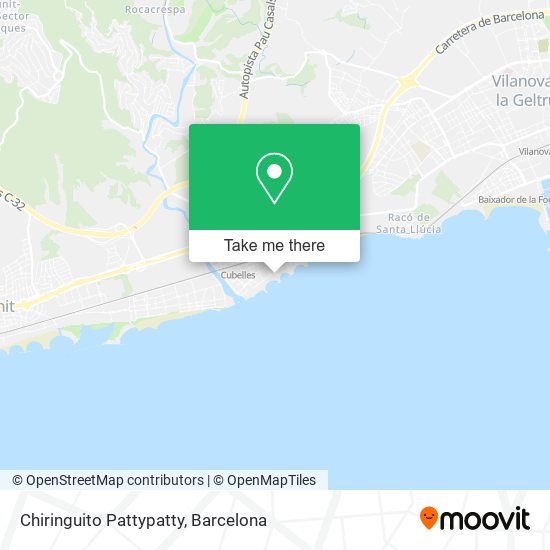 Chiringuito Pattypatty map
