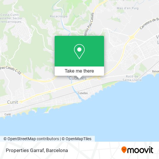 Properties Garraf map