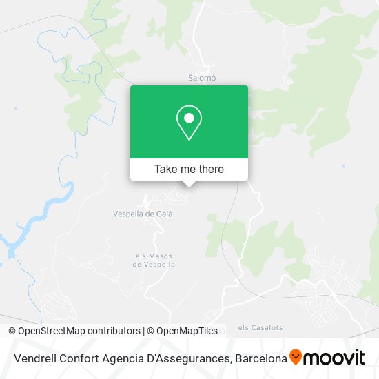Vendrell Confort Agencia D'Assegurances map