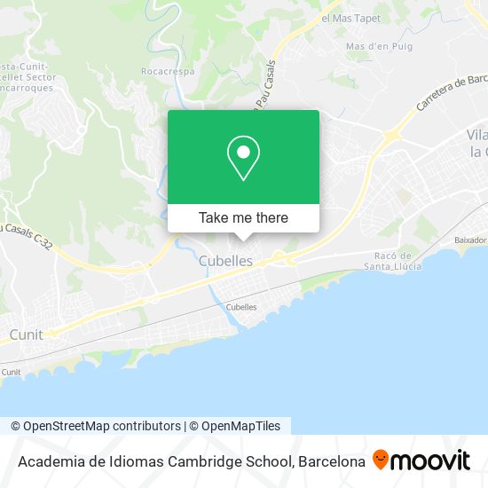 Academia de Idiomas Cambridge School map