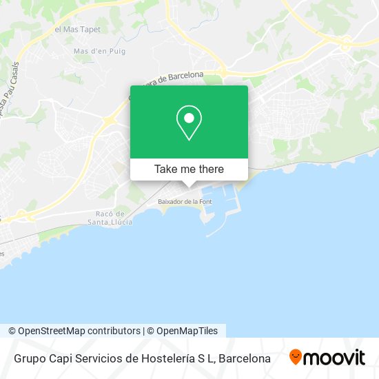 mapa Grupo Capi Servicios de Hostelería S L