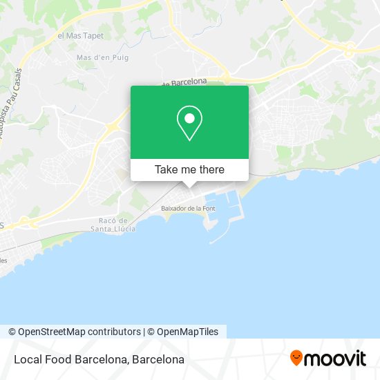 mapa Local Food Barcelona