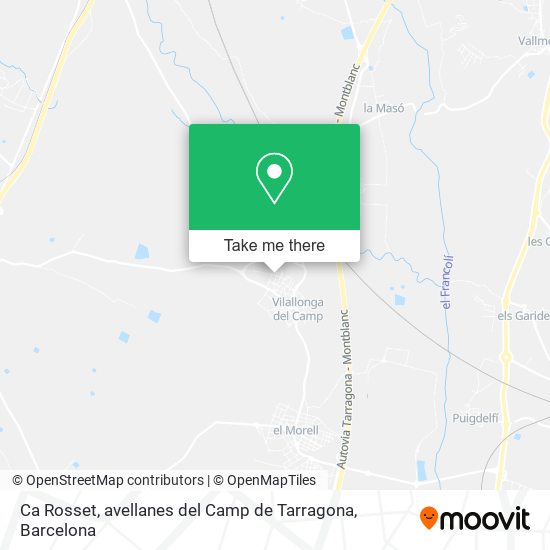 Ca Rosset, avellanes del Camp de Tarragona map