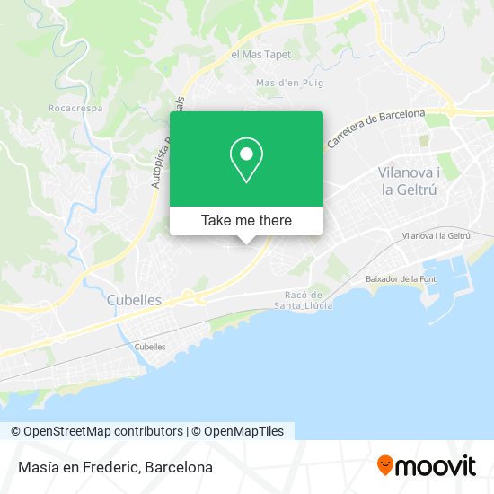 Masía en Frederic map