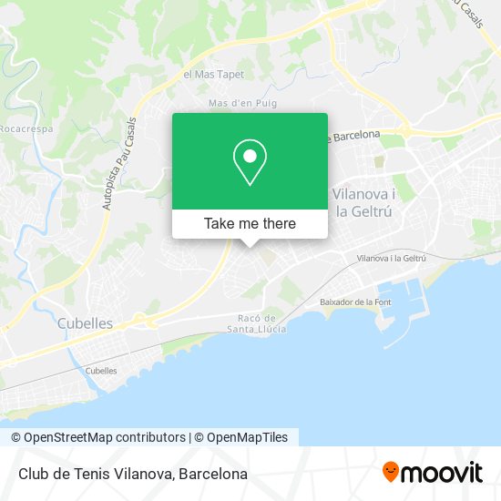 Club de Tenis Vilanova map