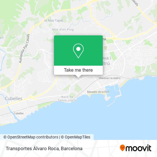 Transportes Álvaro Roca map