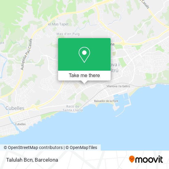 mapa Talulah Bcn