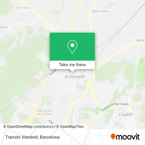 Tramits Vendrell map