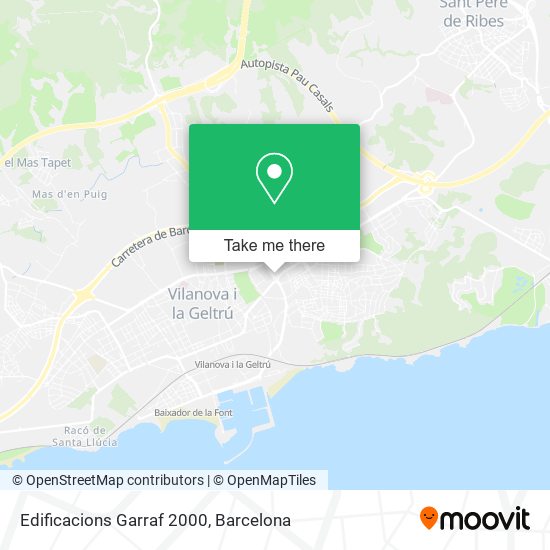 Edificacions Garraf 2000 map