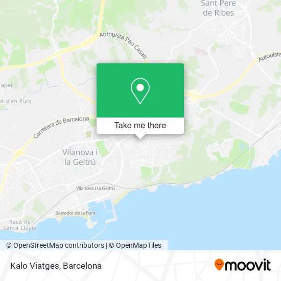 Kalo Viatges map