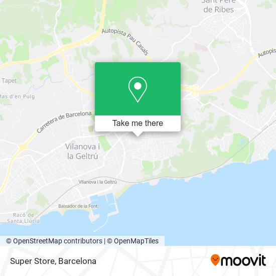 mapa Super Store