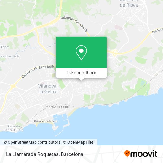 La Llamarada Roquetas map