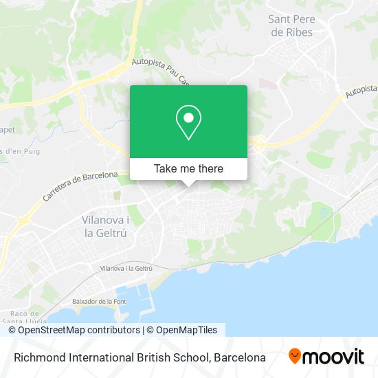 Richmond International British School map