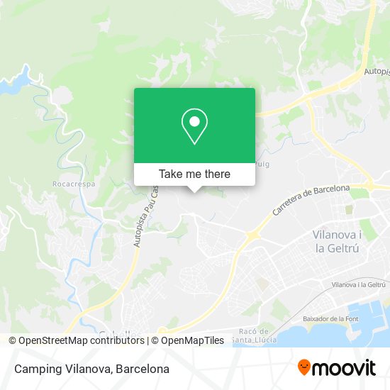 Camping Vilanova map