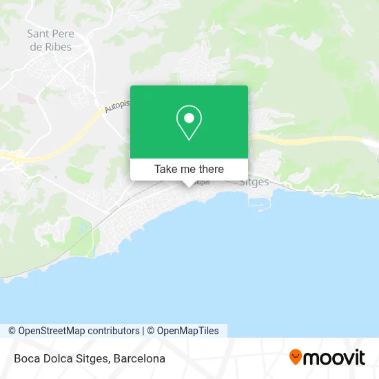 Boca Dolca Sitges map