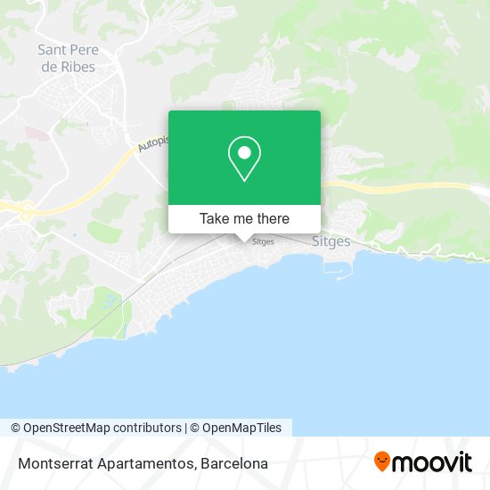 mapa Montserrat Apartamentos