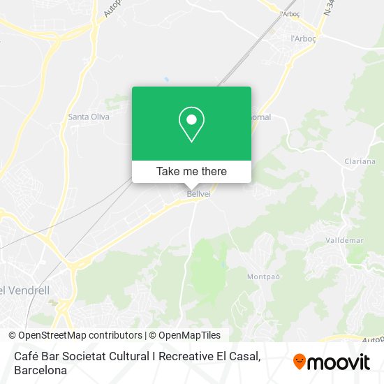 Café Bar Societat Cultural I Recreative El Casal map