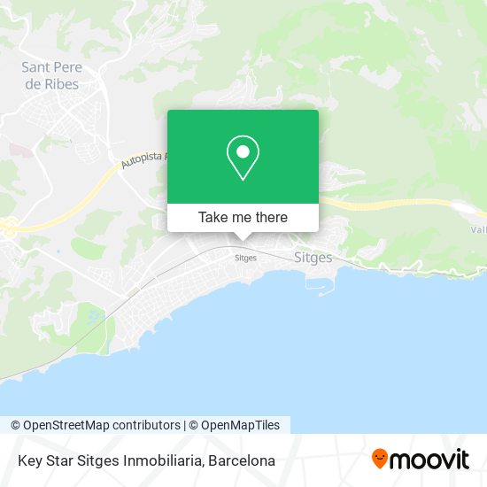 mapa Key Star Sitges Inmobiliaria