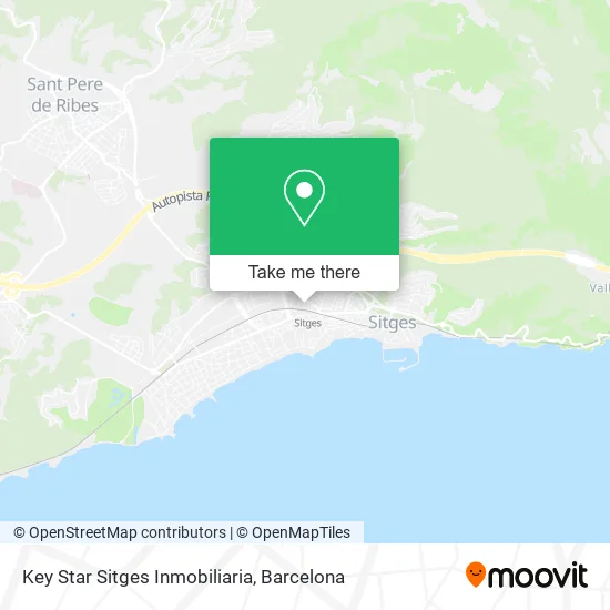 Key Star Sitges Inmobiliaria map