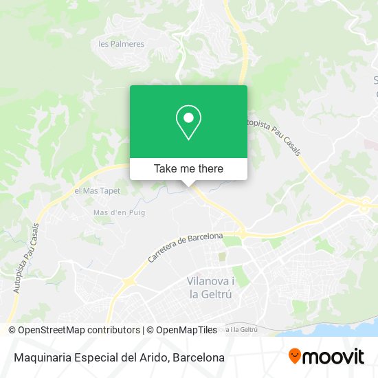Maquinaria Especial del Arido map