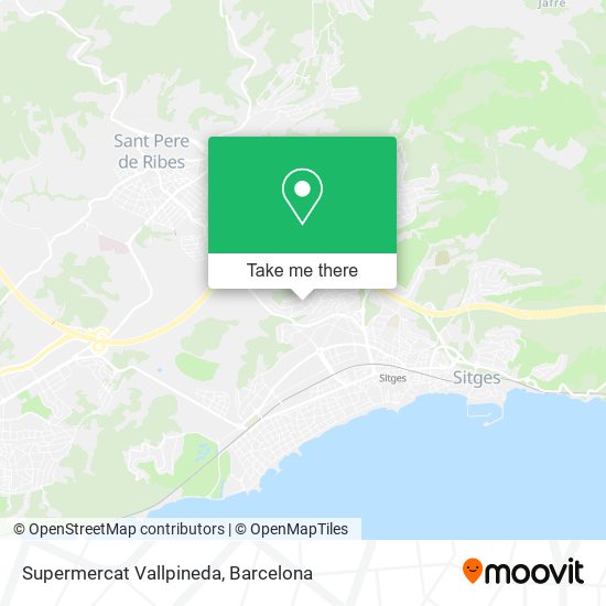 Supermercat Vallpineda map