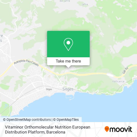 Vitaminor Orthomolecular Nutrition European Distribution Platform map