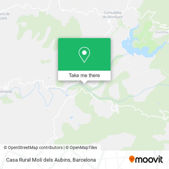 Casa Rural Molí dels Aubins map