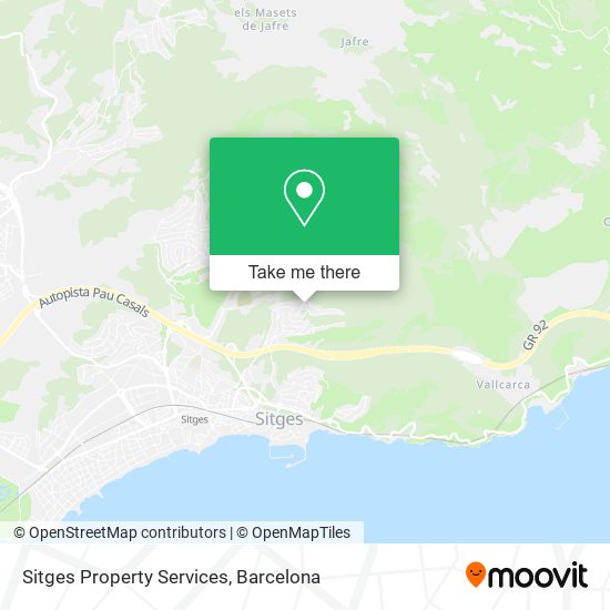 Sitges Property Services map
