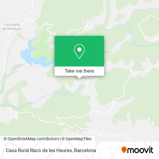 Casa Rural Racó de les Heures map