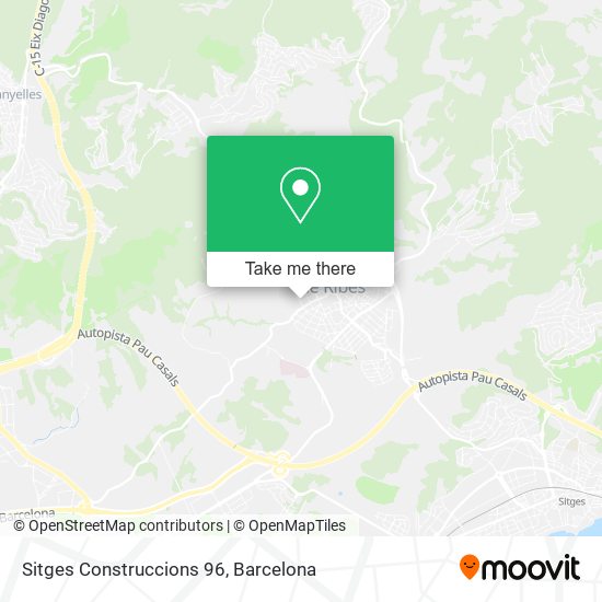 Sitges Construccions 96 map