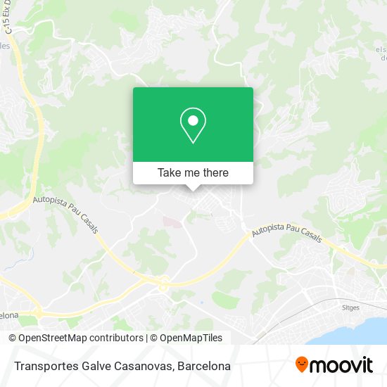 Transportes Galve Casanovas map